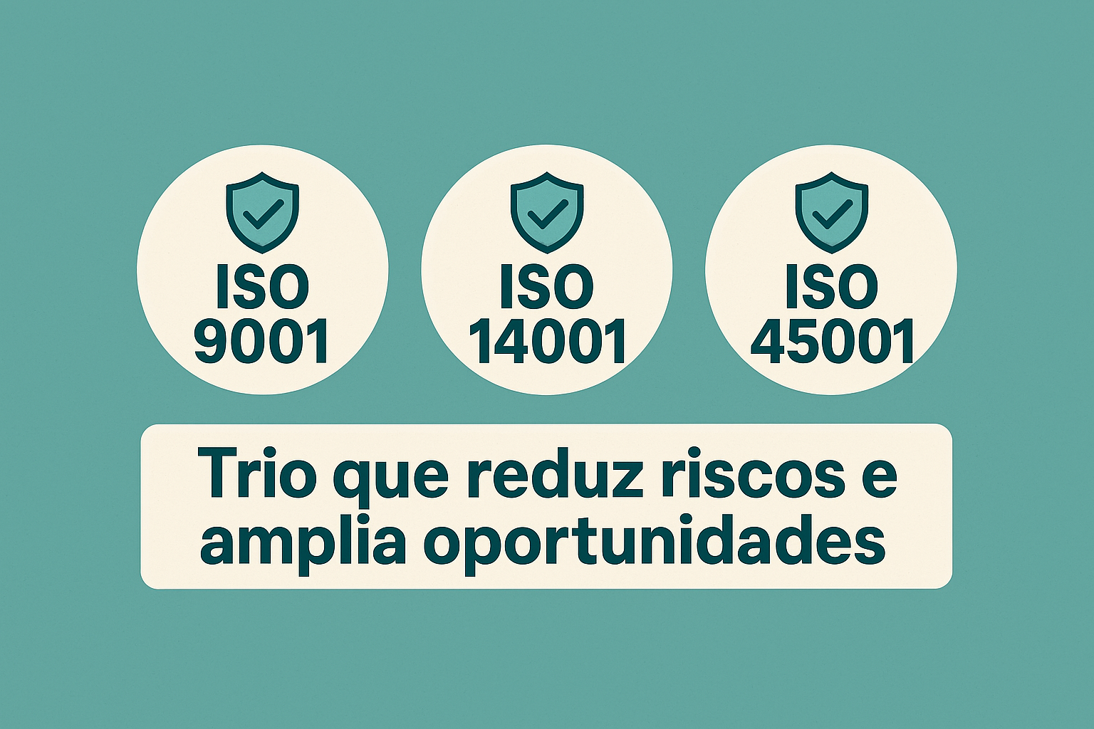 ISO 9001, ISO 14001 e ISO 45001: trio que reduz riscos e amplia oportunidades