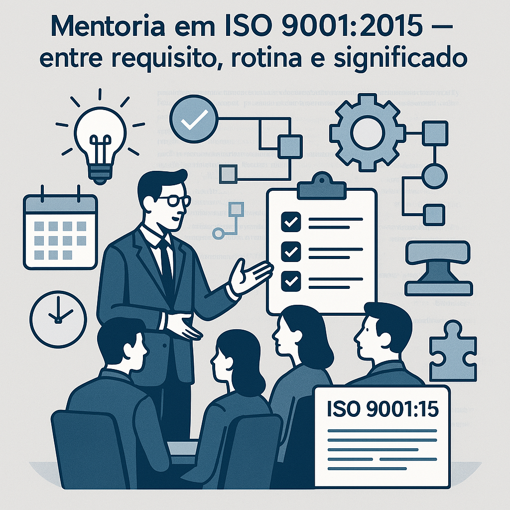Mentoria em ISO 9001:2015 — entre requisito, rotina e significado
